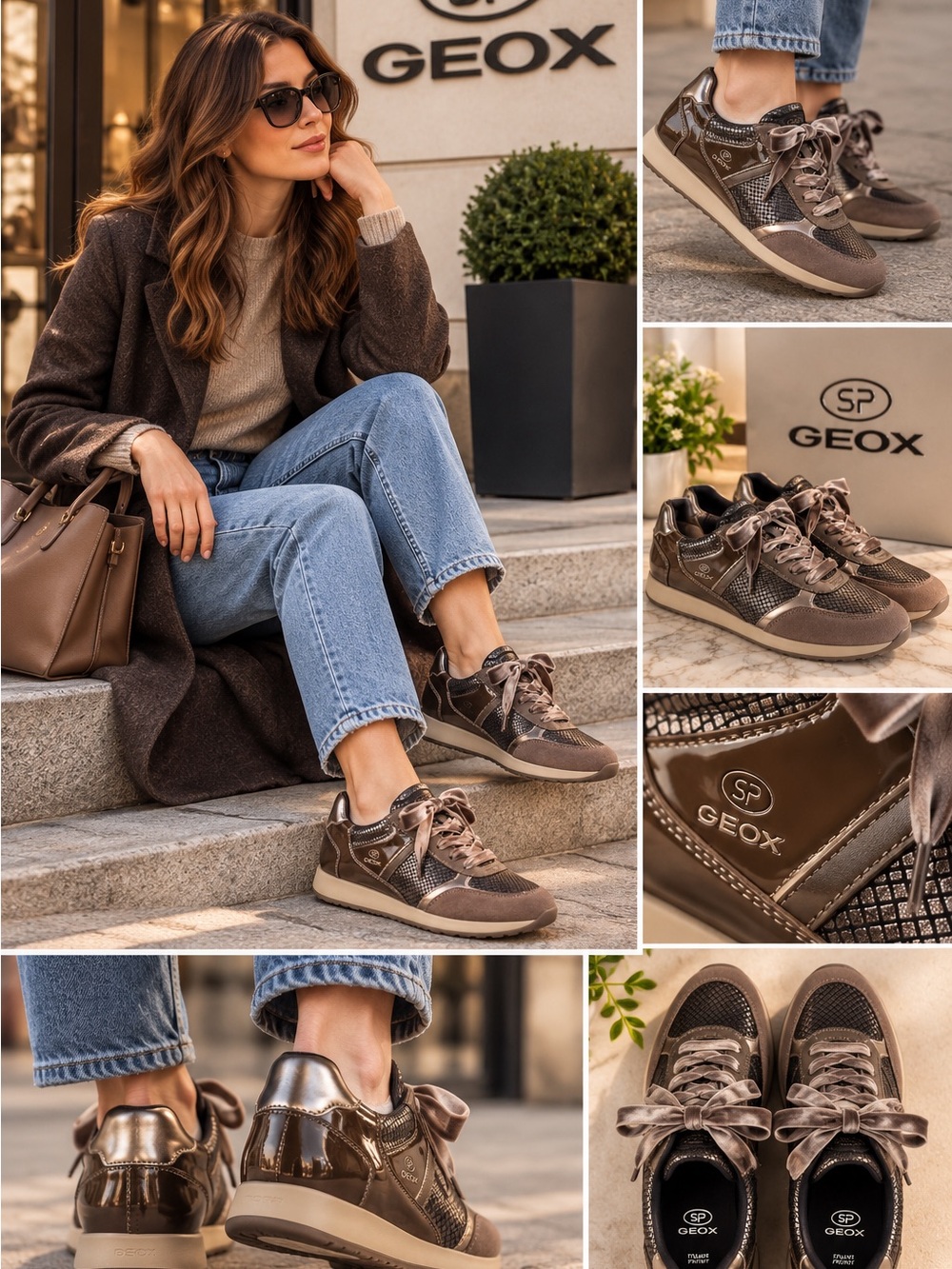 Geox SP Stylish Sneakers – Size 40 / US 10